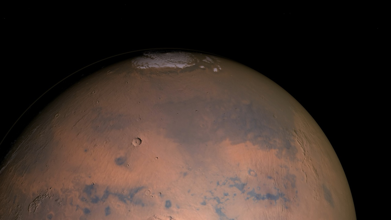 舷窗外的行星